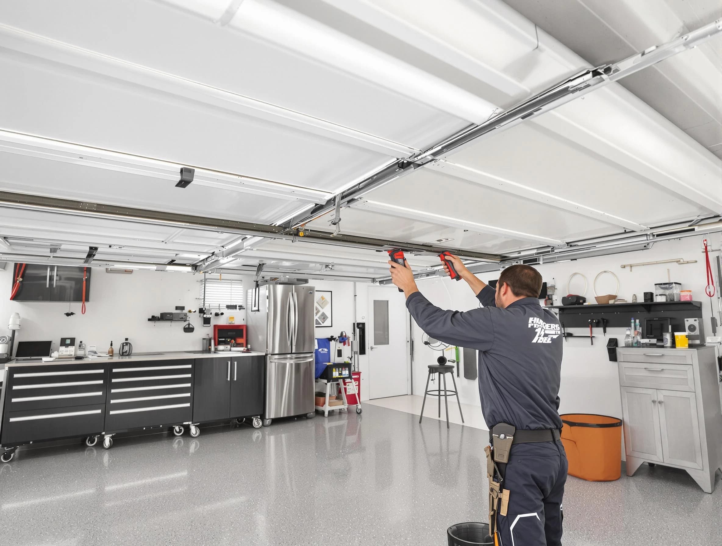 Overhead garage door repair service by Dumbarton Garage Door Repair in Dumbarton