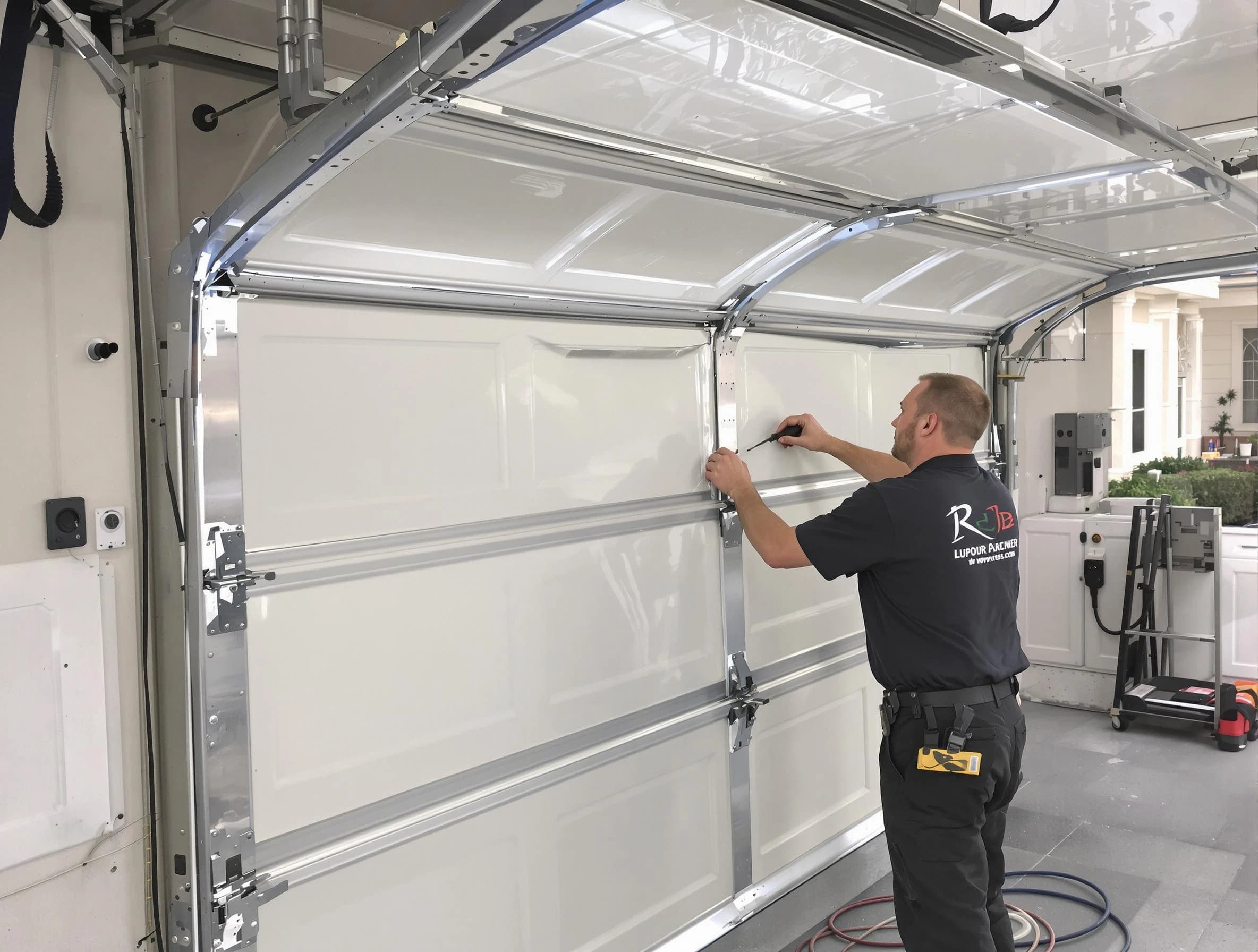 Dumbarton Garage Door Repair professional performing panel repair in Dumbarton