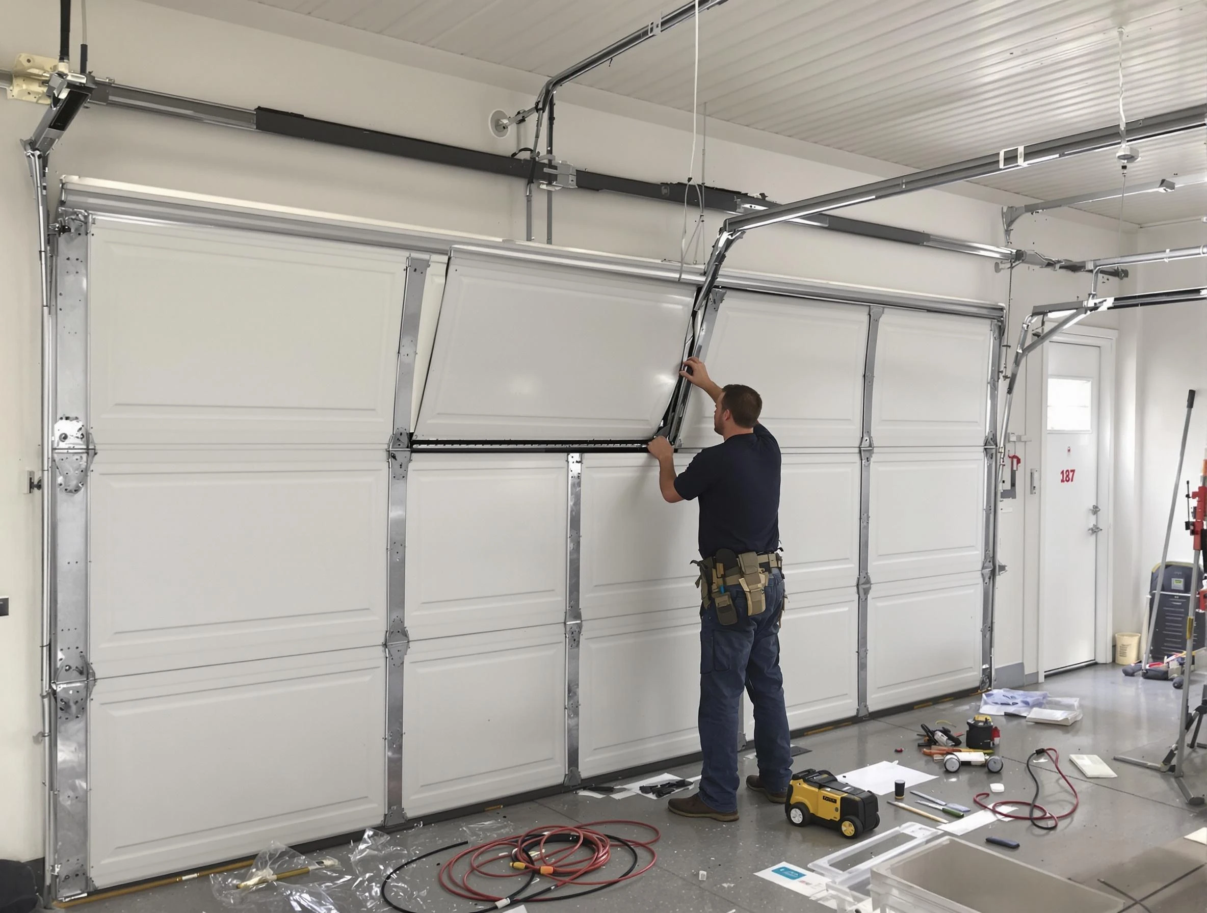 Garage Door Section Replacement in Dumbarton