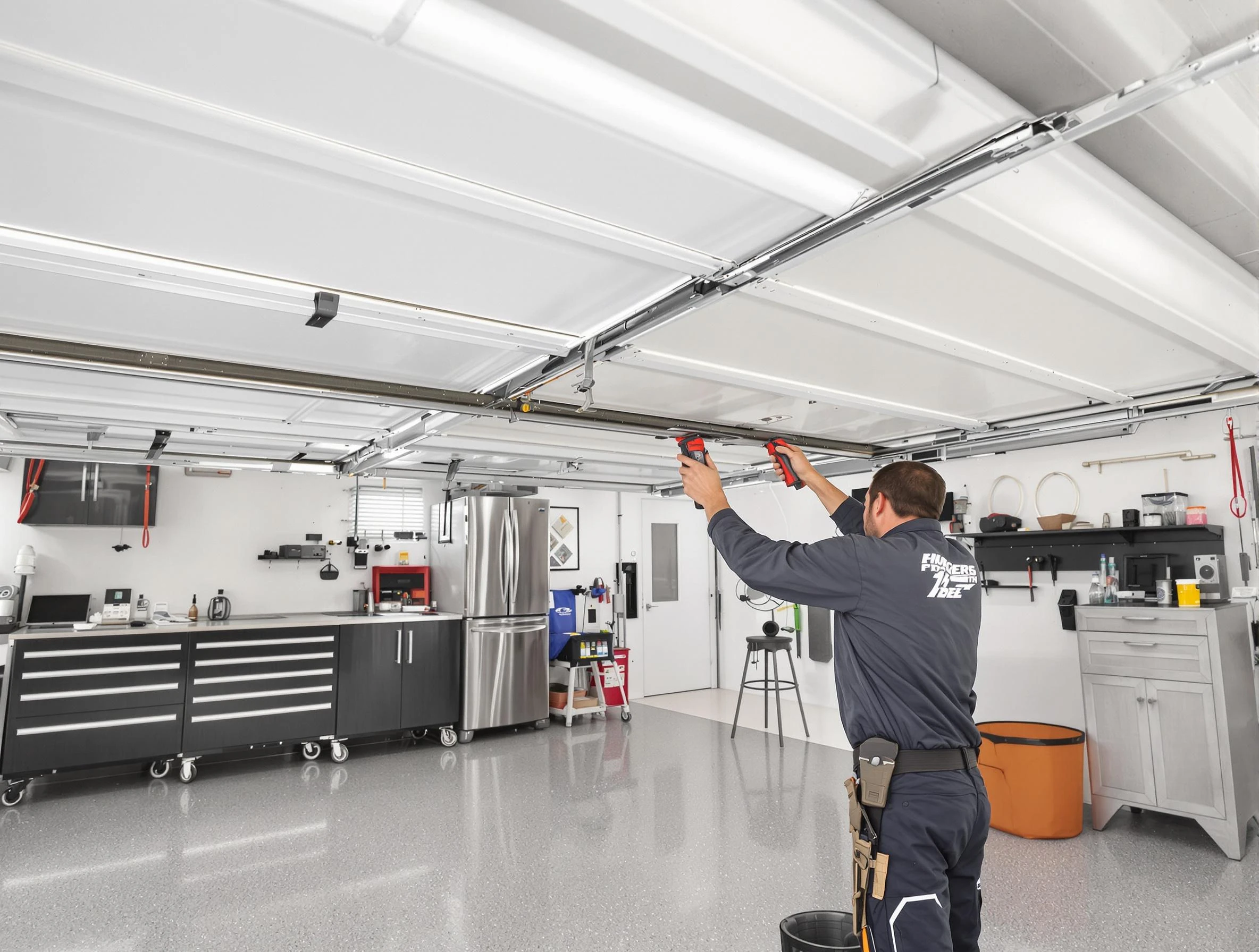 Overhead garage door repair service by Dumbarton Garage Door Repair in Dumbarton