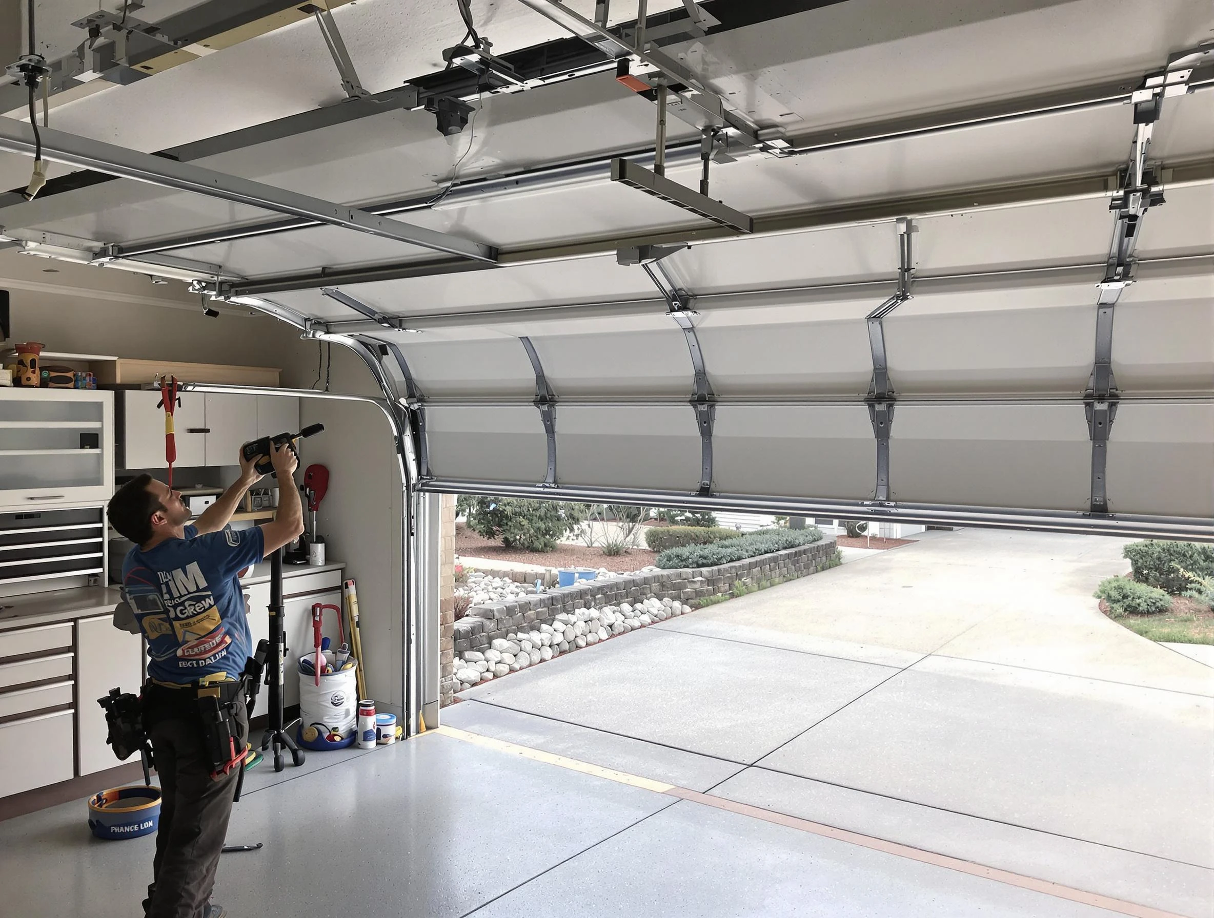 Garage door track repair service by Dumbarton Garage Door Repair in Dumbarton